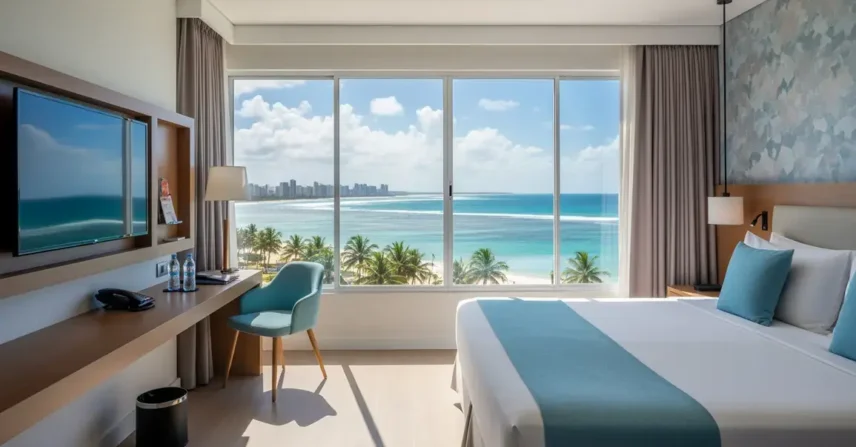 Veja 3 hotéis barato perto da praia em Recife